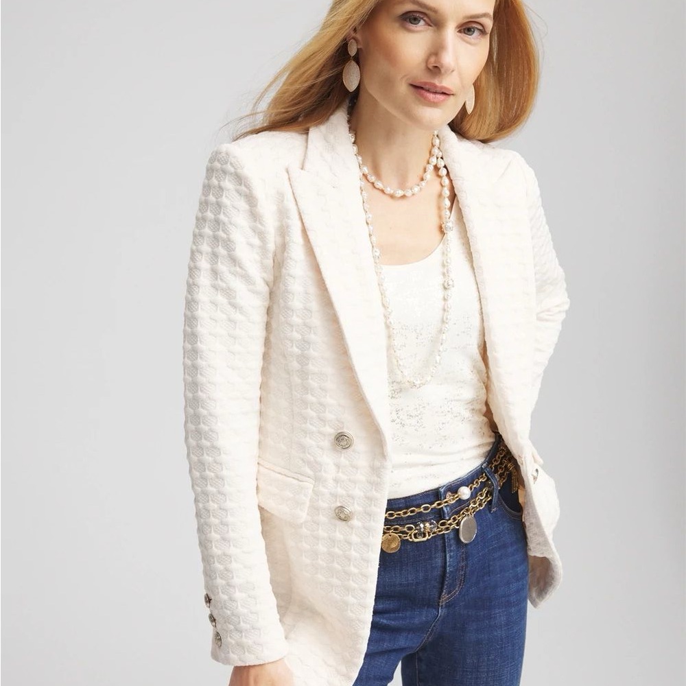 Elegant Cream Women's Blazer